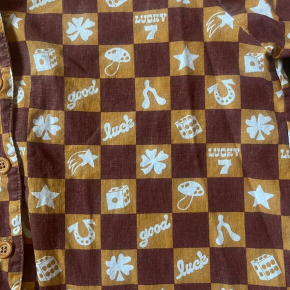 Checkered Big Bud Press button up shirt - Lucky print (M) - Picture 2 of 4